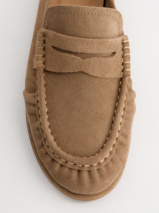 Mocasines de ante tono arena - Kassai