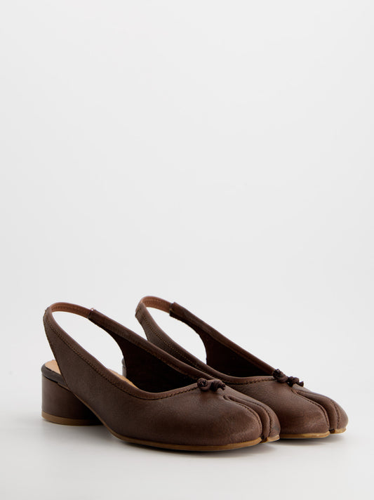 Kalita - Tabi backless ballet flats with heel