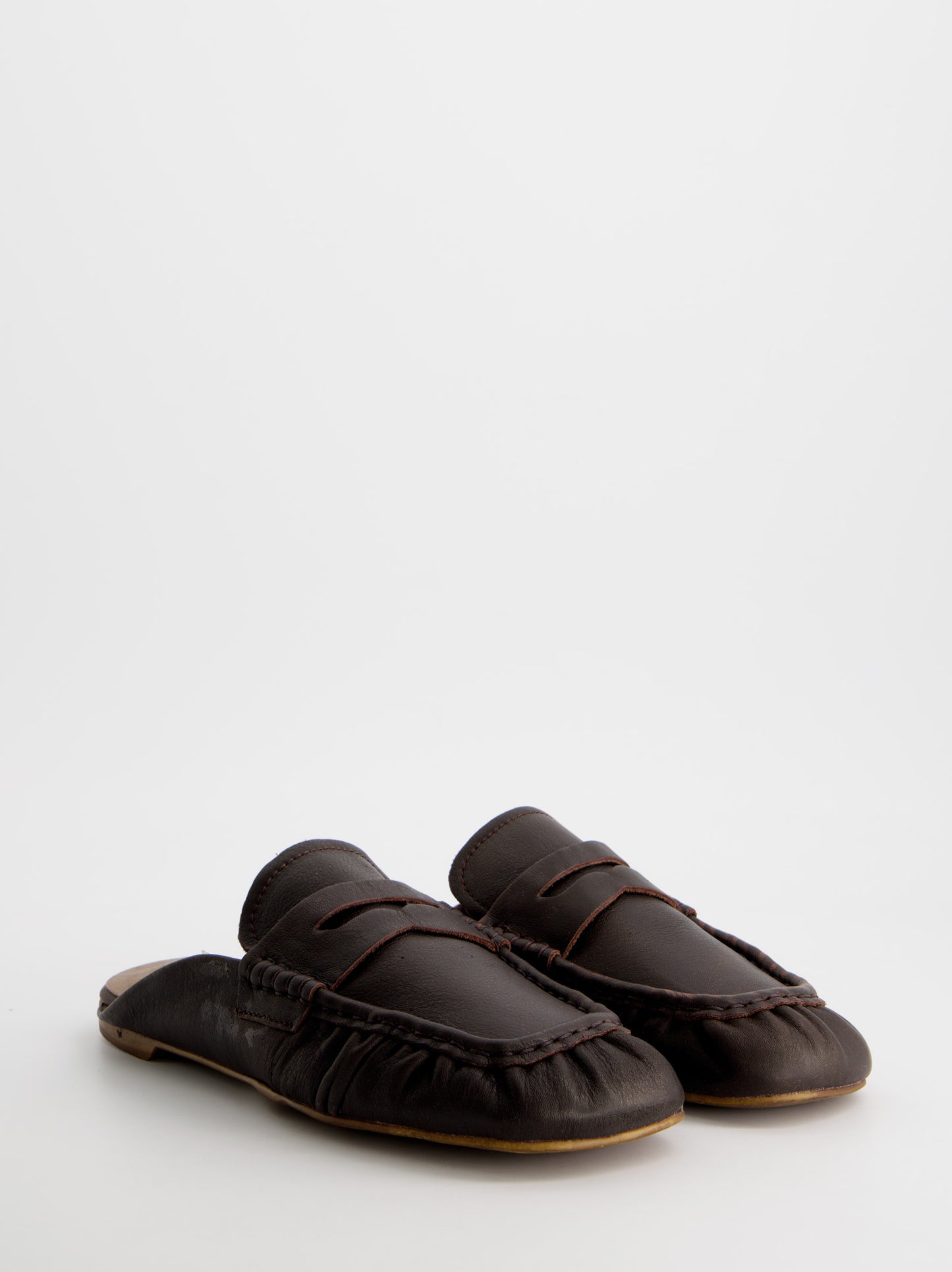 Mocasines mule de piel - Momar