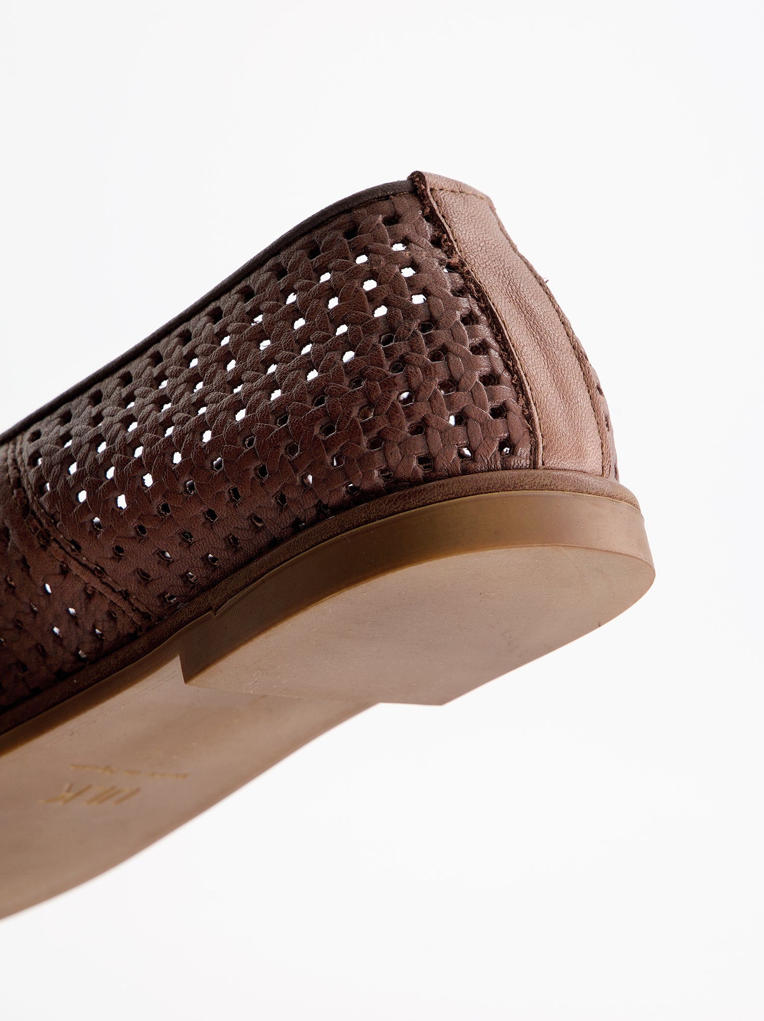 Bailarinas tipo mocasín en piel troquelada - Lualaba