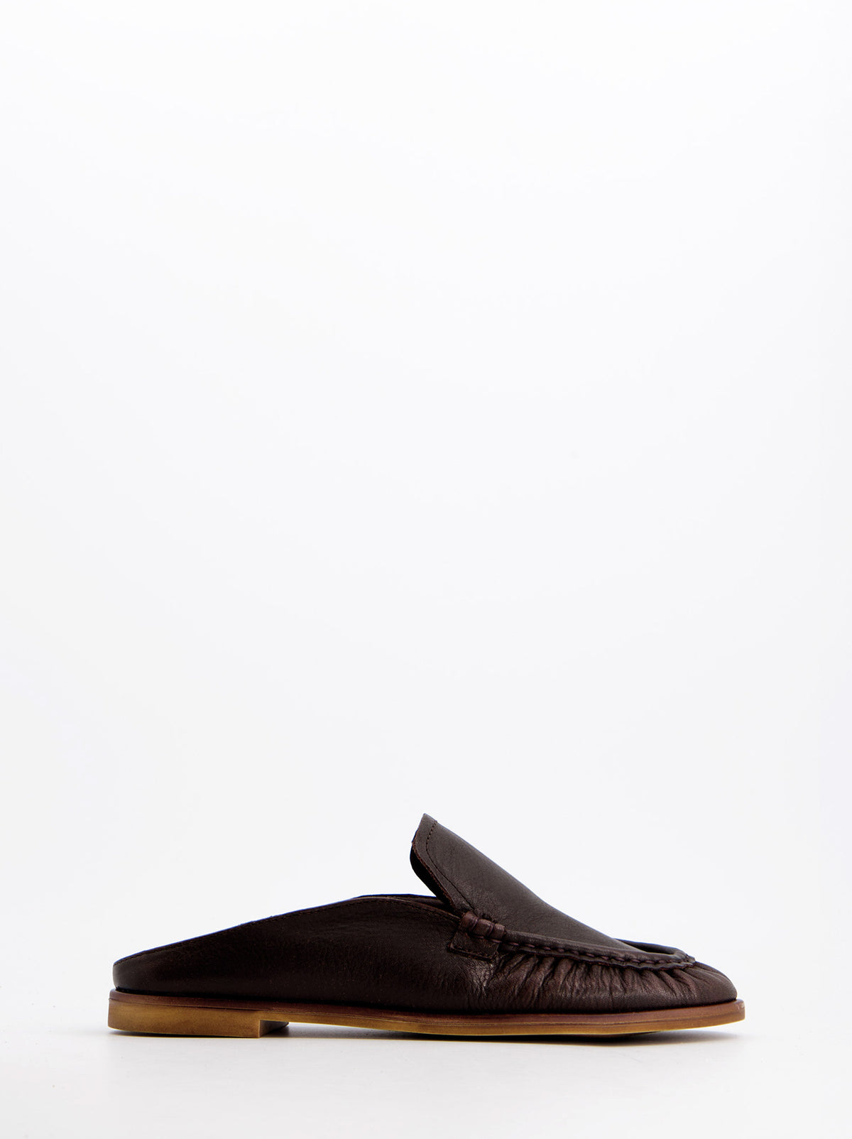 Mules De Piel Marrón - Ramy