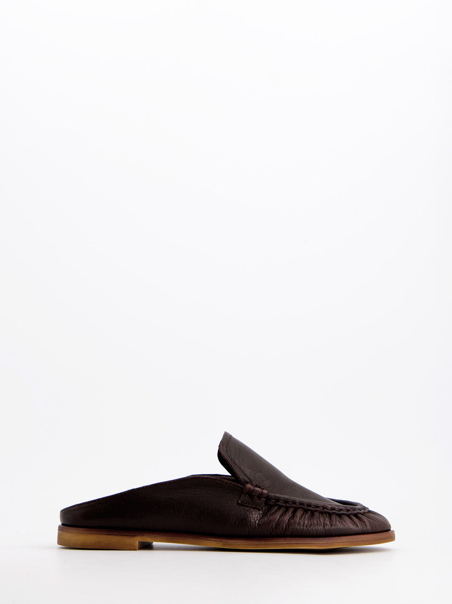 Mules De Piel Marrón - Ramy