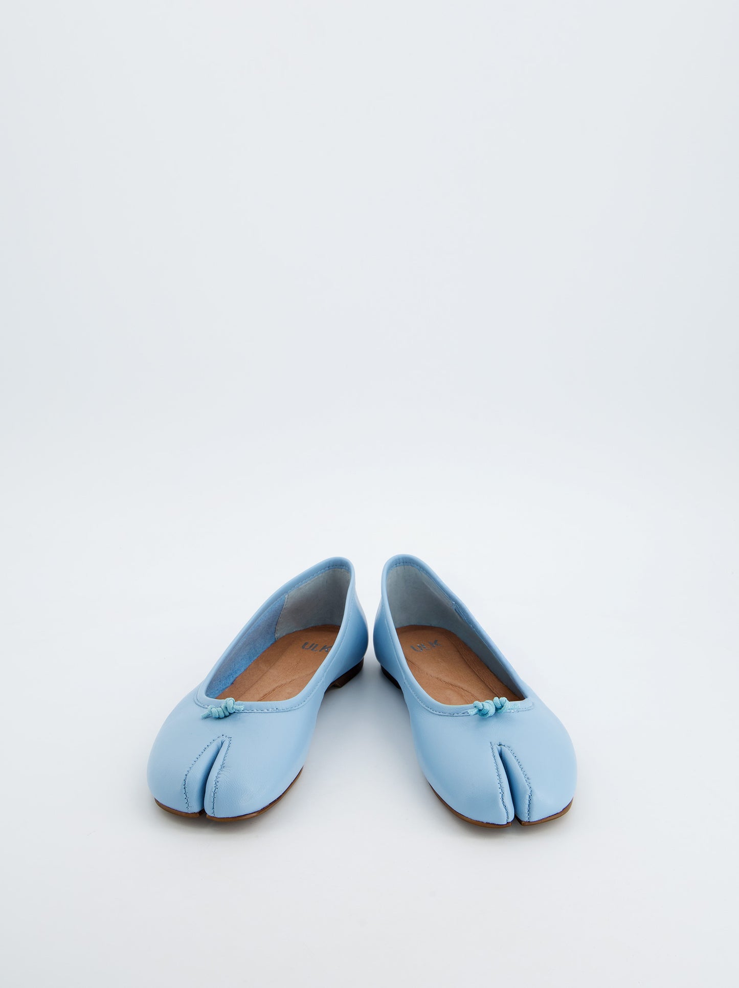 Blue leather tabi ballet flats - Karva