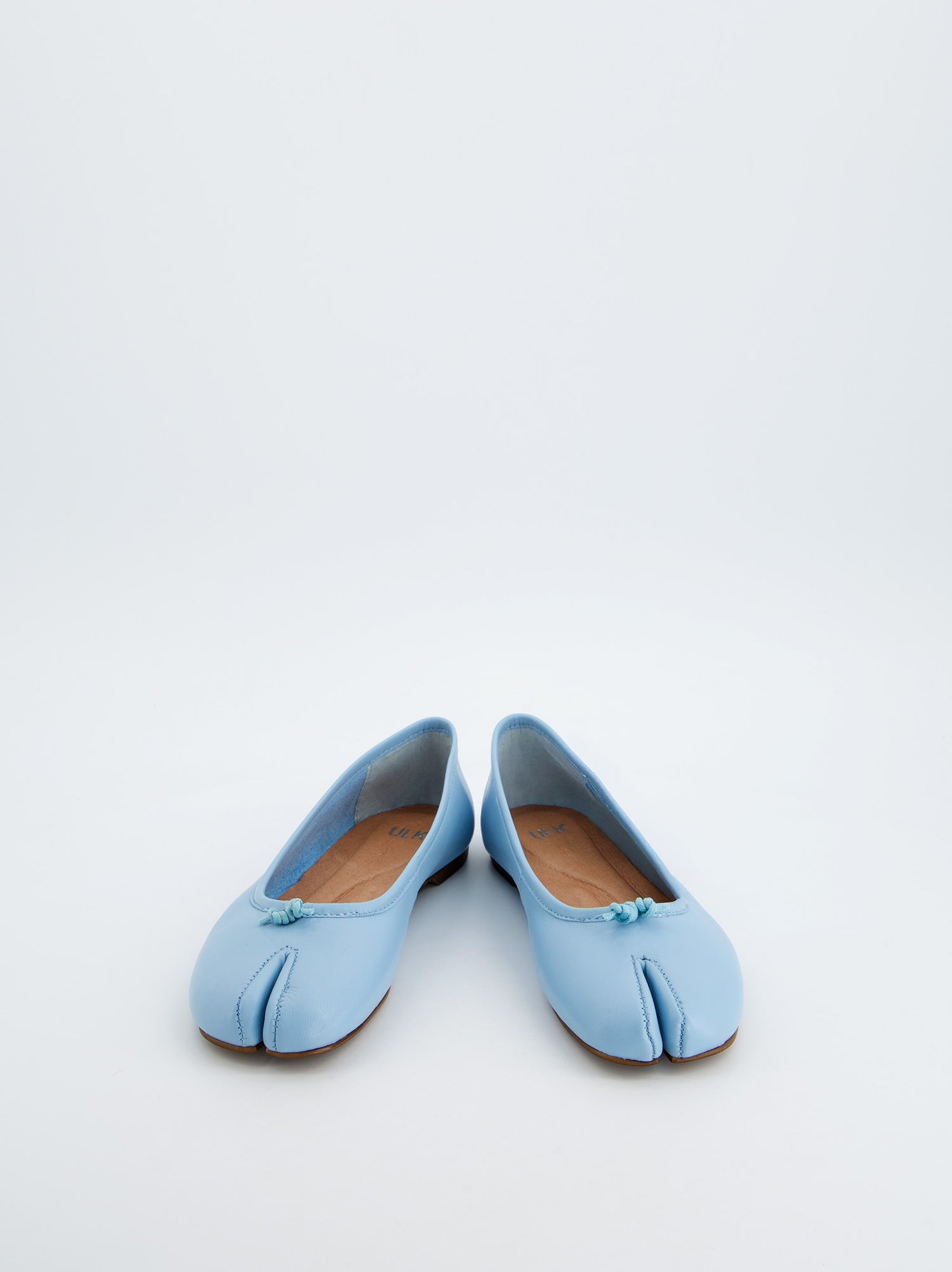 Blue leather tabi ballet flats - Karva