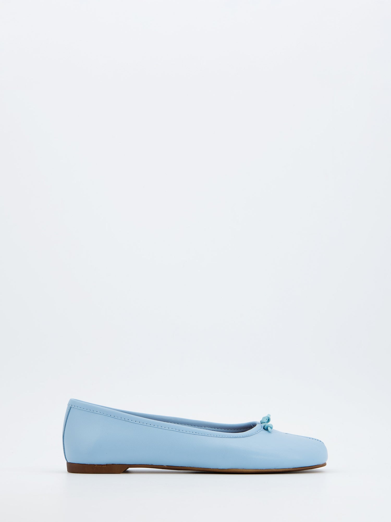 Blue leather tabi ballet flats - Karva
