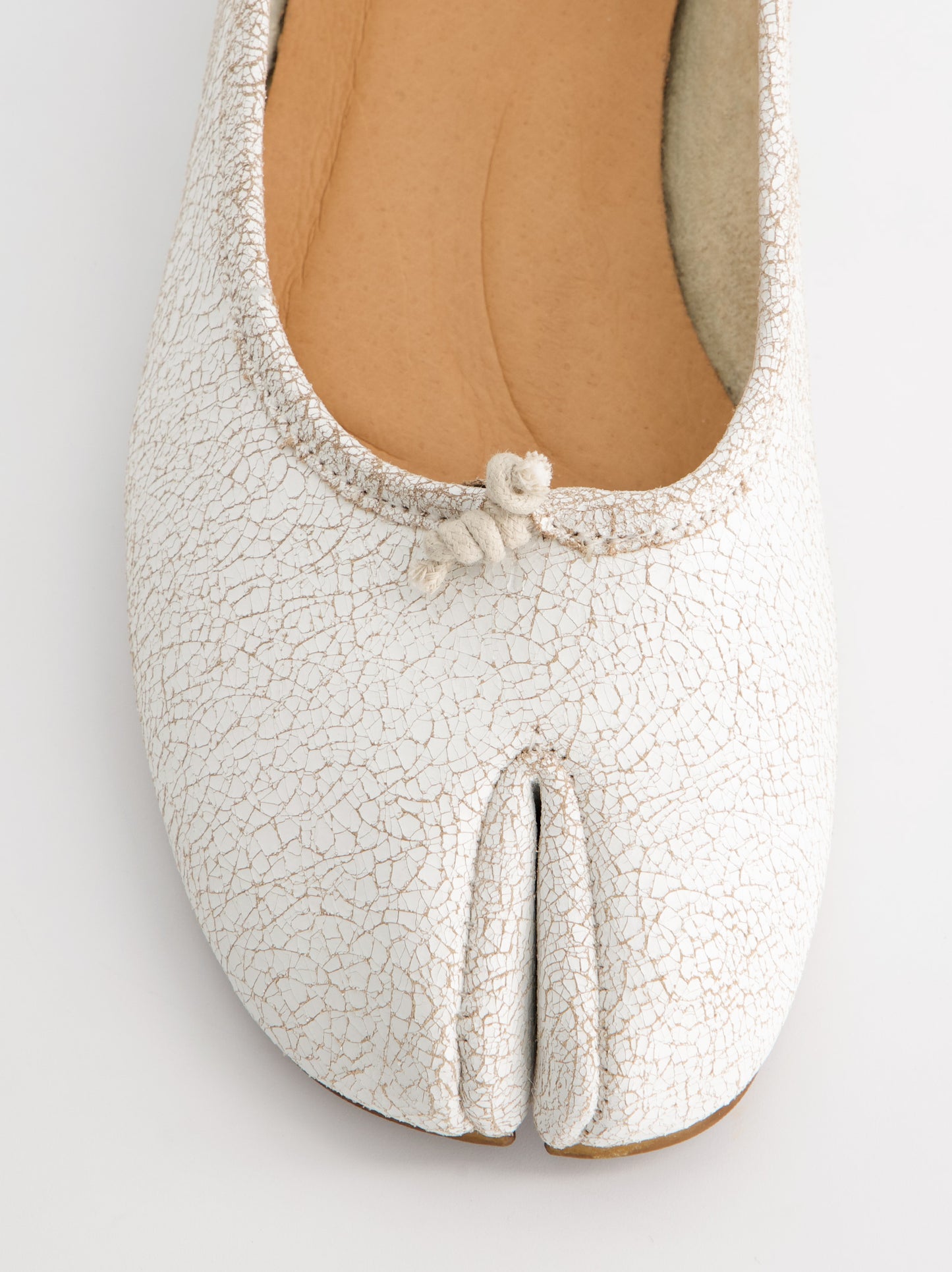 Bailarinas tabi en piel craquelada - Karva