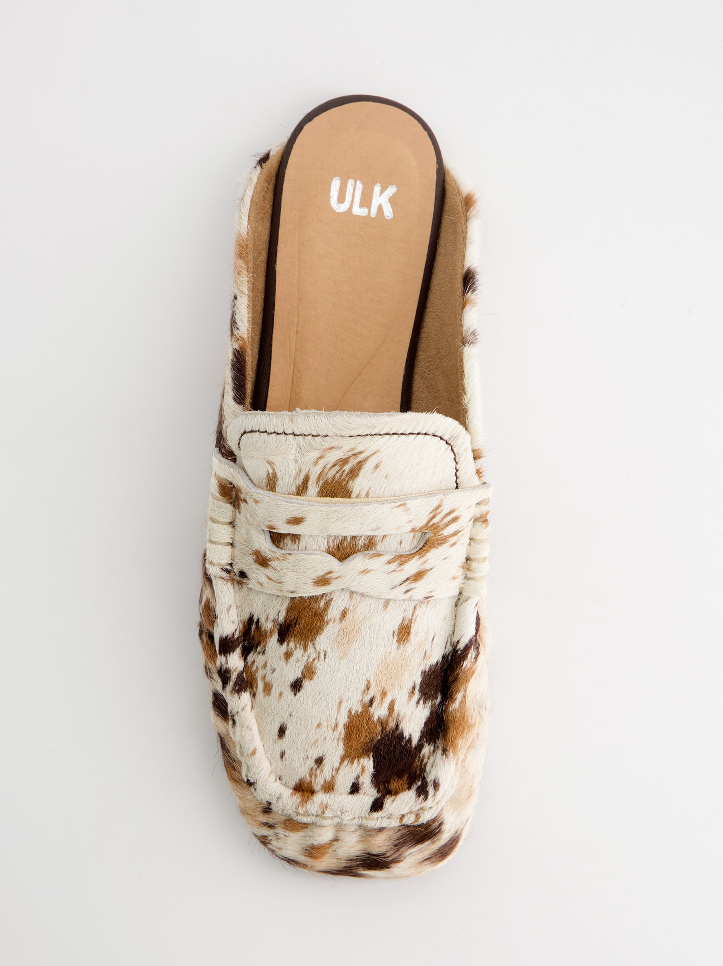 Mocasines mule de pelo animal print - Momar
