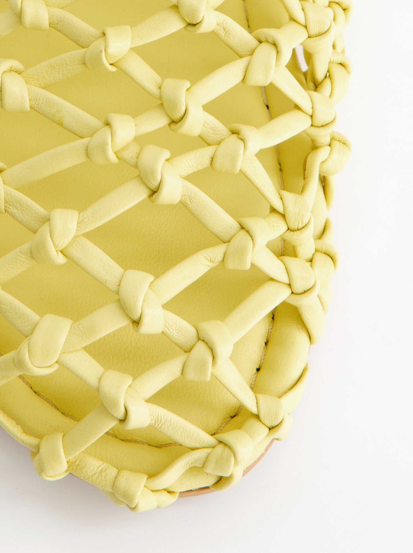 Sandalias de piel trenzada amarillas - Thunder