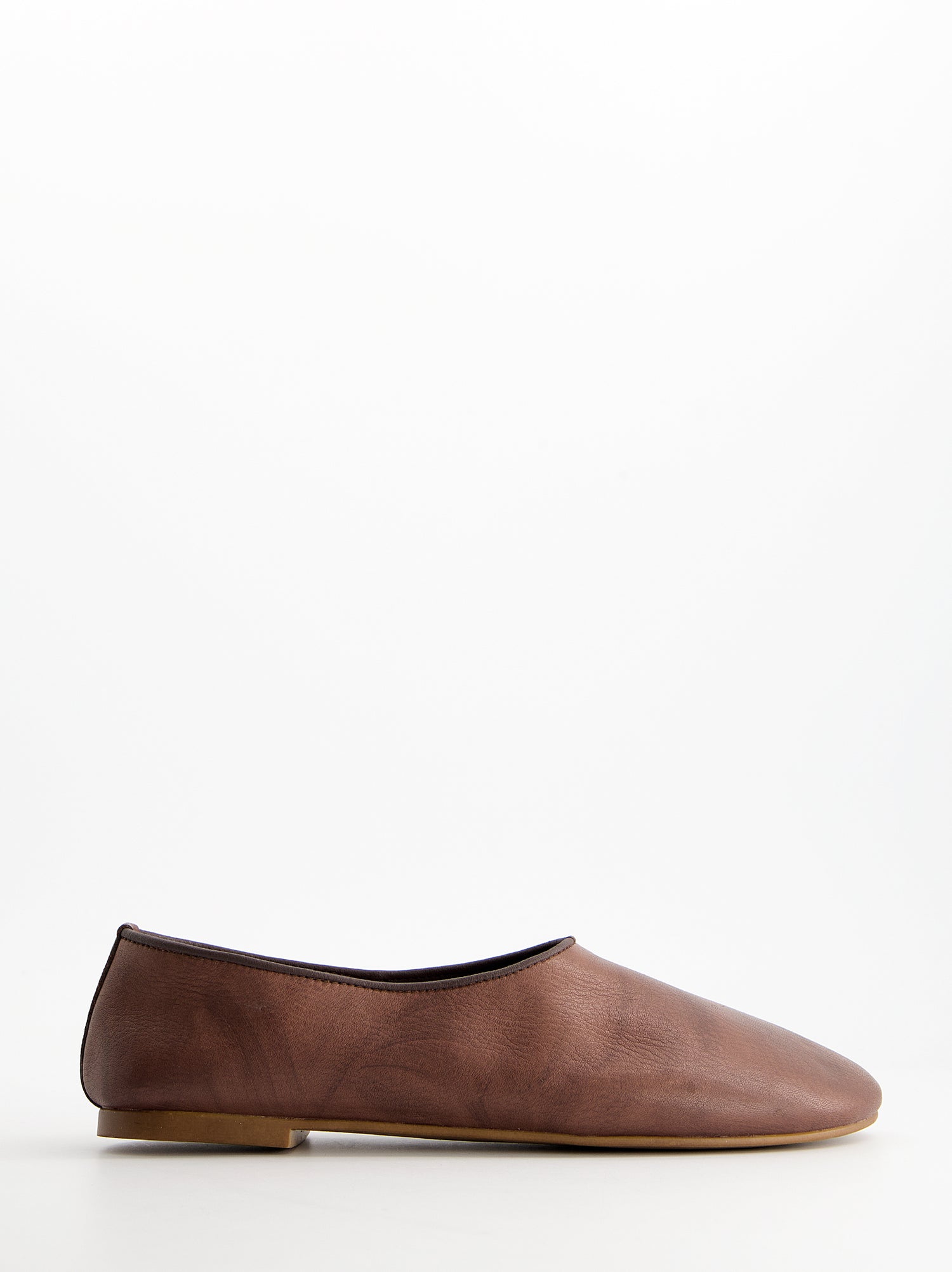 Bailarinas slipper de corte guante en piel - Luba
