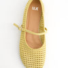 Die-cut suede Mary Jane ballet flats - Linke