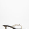 Sandalias de tacón negro transparente - Core