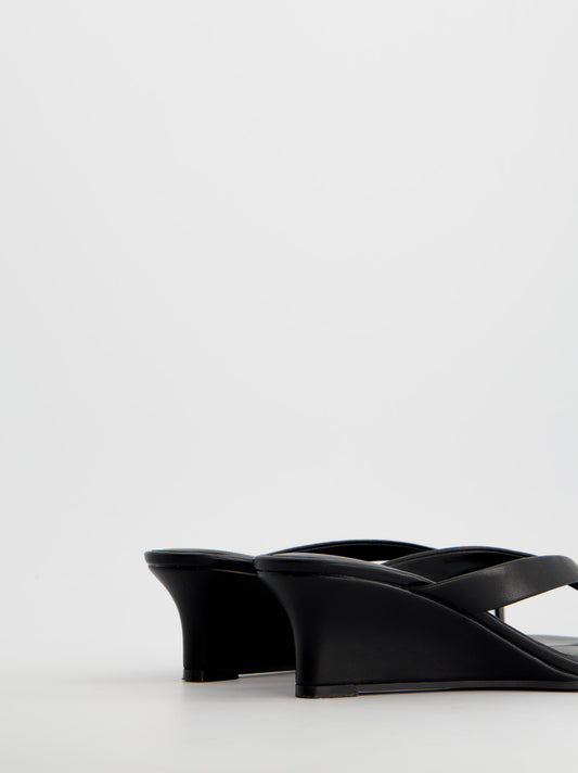 Sandalias de cuña negras - Kenko