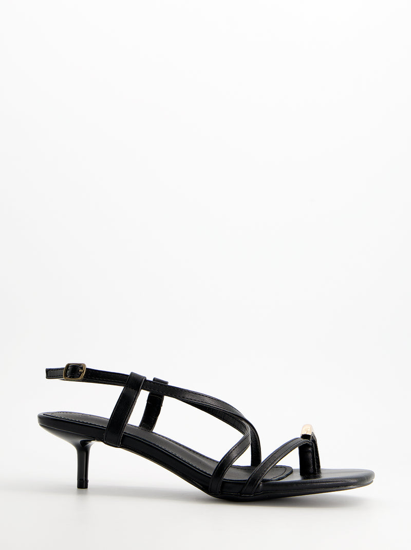 Sandalias tiras finas tacón bajo - Regee
