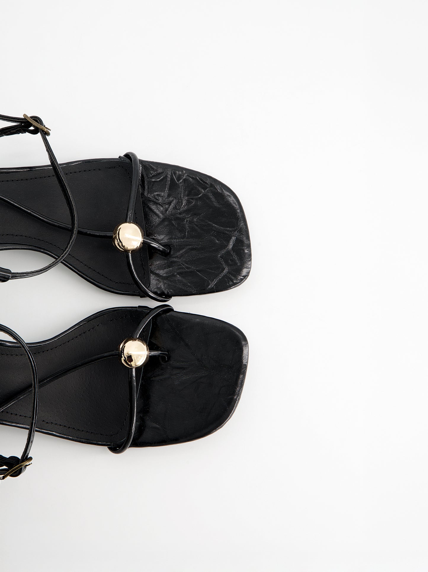 Sandalias tiras finas tacón bajo - Bolly