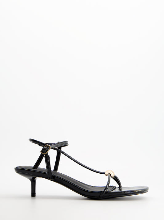 Sandalias tiras finas tacón bajo - Bolly