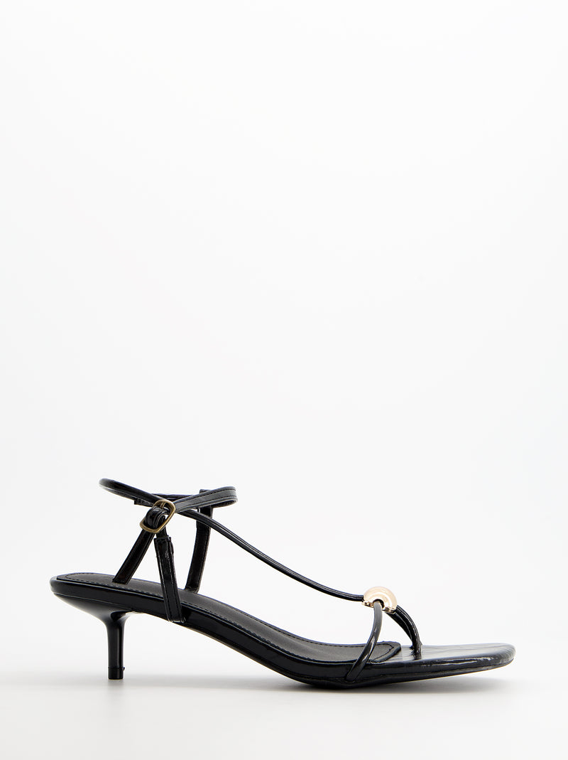 Sandalias tiras finas tacón bajo - Bolly