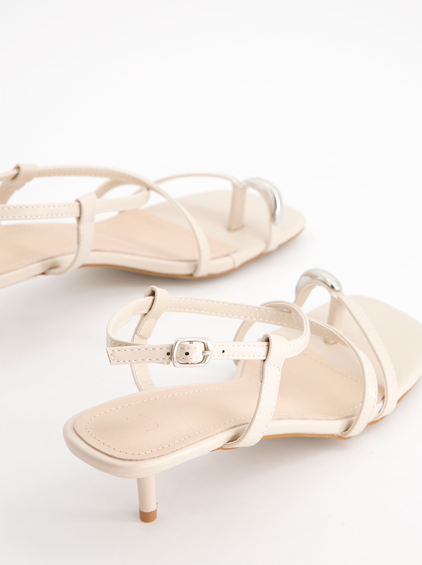 Sandalias tiras finas tacón bajo - Regee
