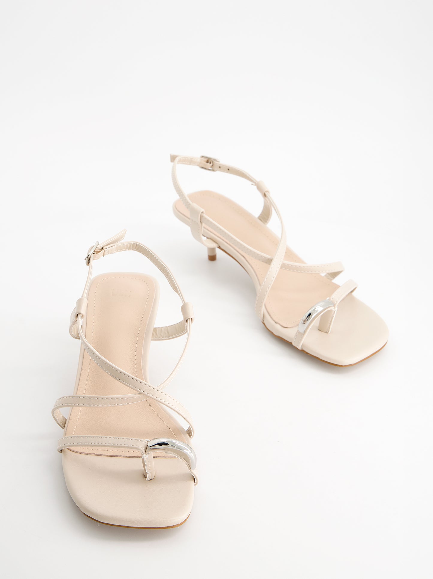 Sandalias tiras finas tacón bajo - Regee