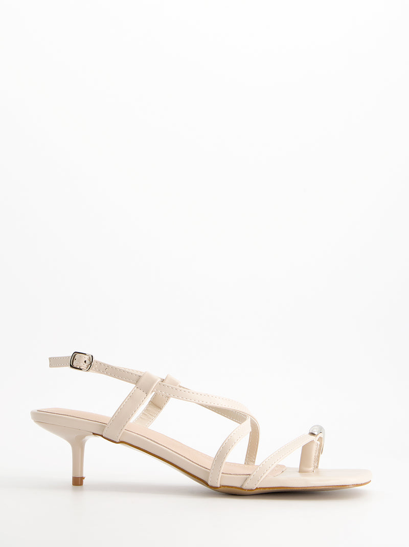 Sandalias tiras finas tacón bajo - Regee