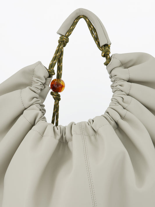 Bolso gris fruncido efecto piel - Bolor