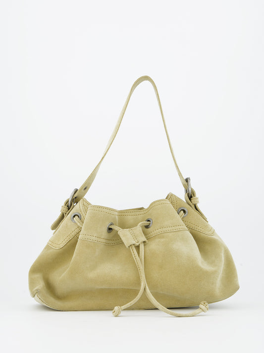 Bolso bucket de piel amarillo - Pomelie