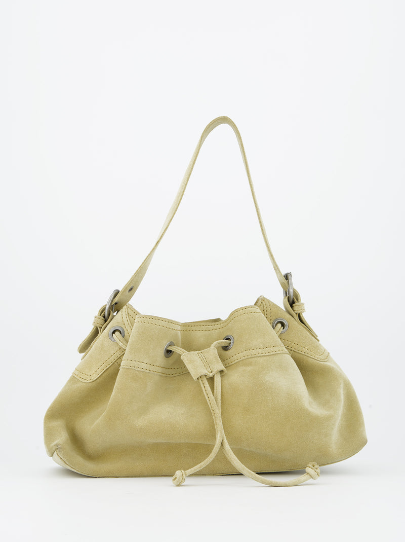 Bolso bucket de piel amarillo - Pomelie