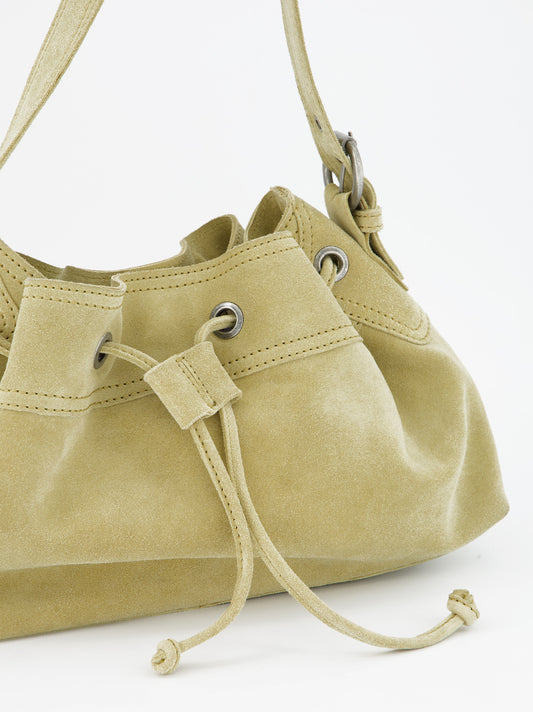 Bolso bucket de piel amarillo - Pomelie