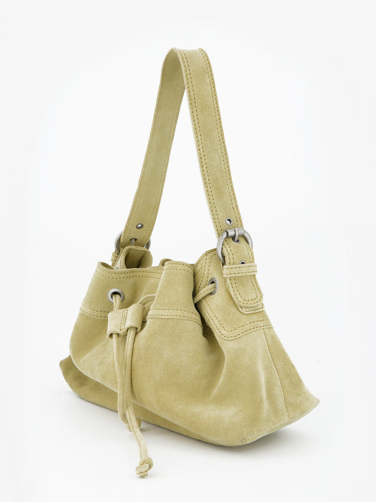 Bolso bucket de piel amarillo - Pomelie