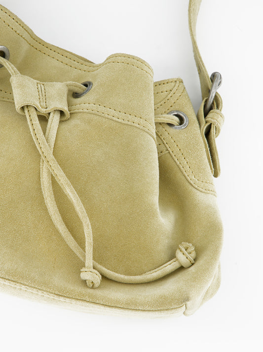 Bolso bucket de piel amarillo - Pomelie