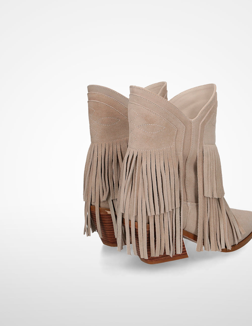 Ulanka Trueno - Leather ankle boots with fringes