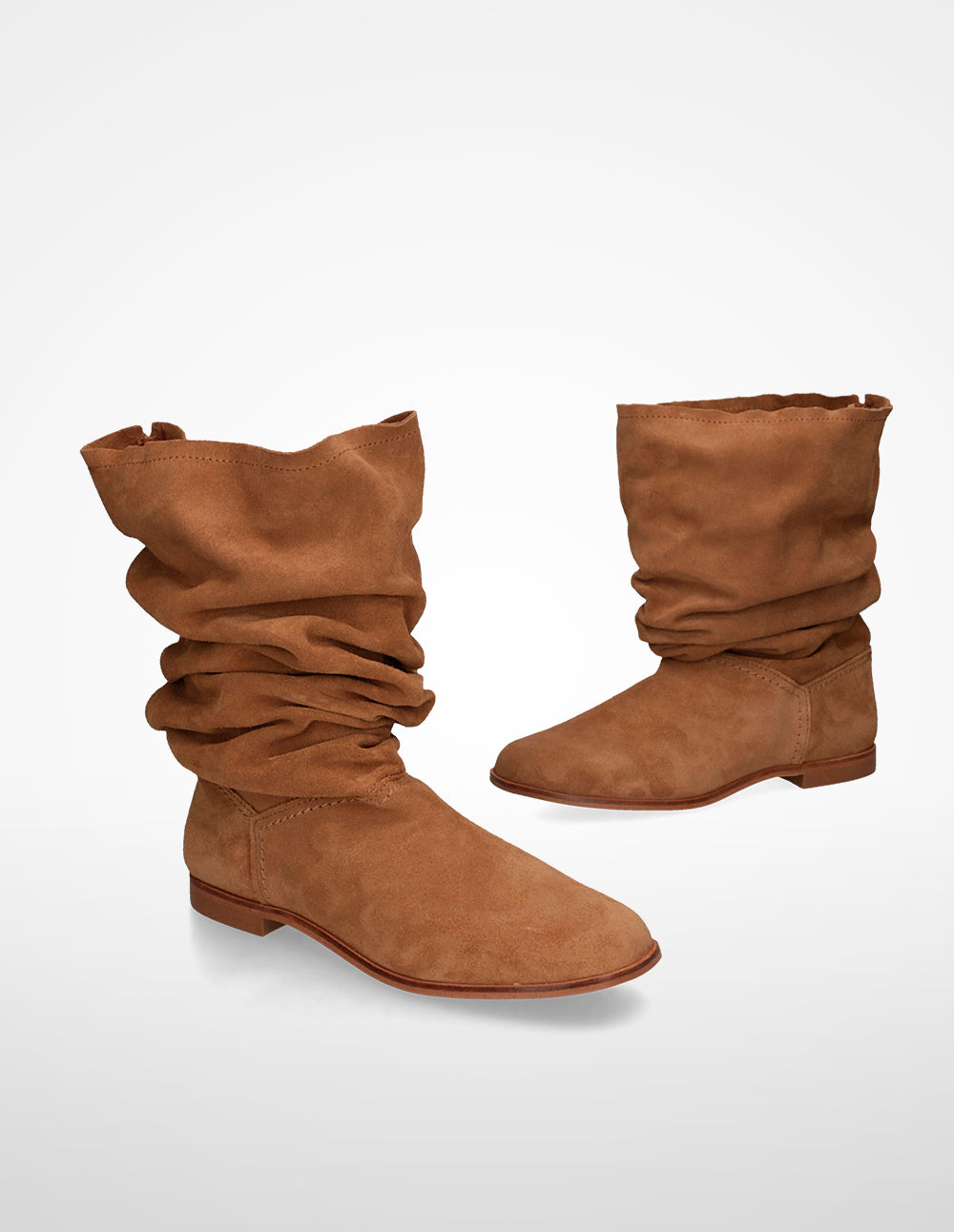 Ulanka Sumy - Soft gathered leather boot