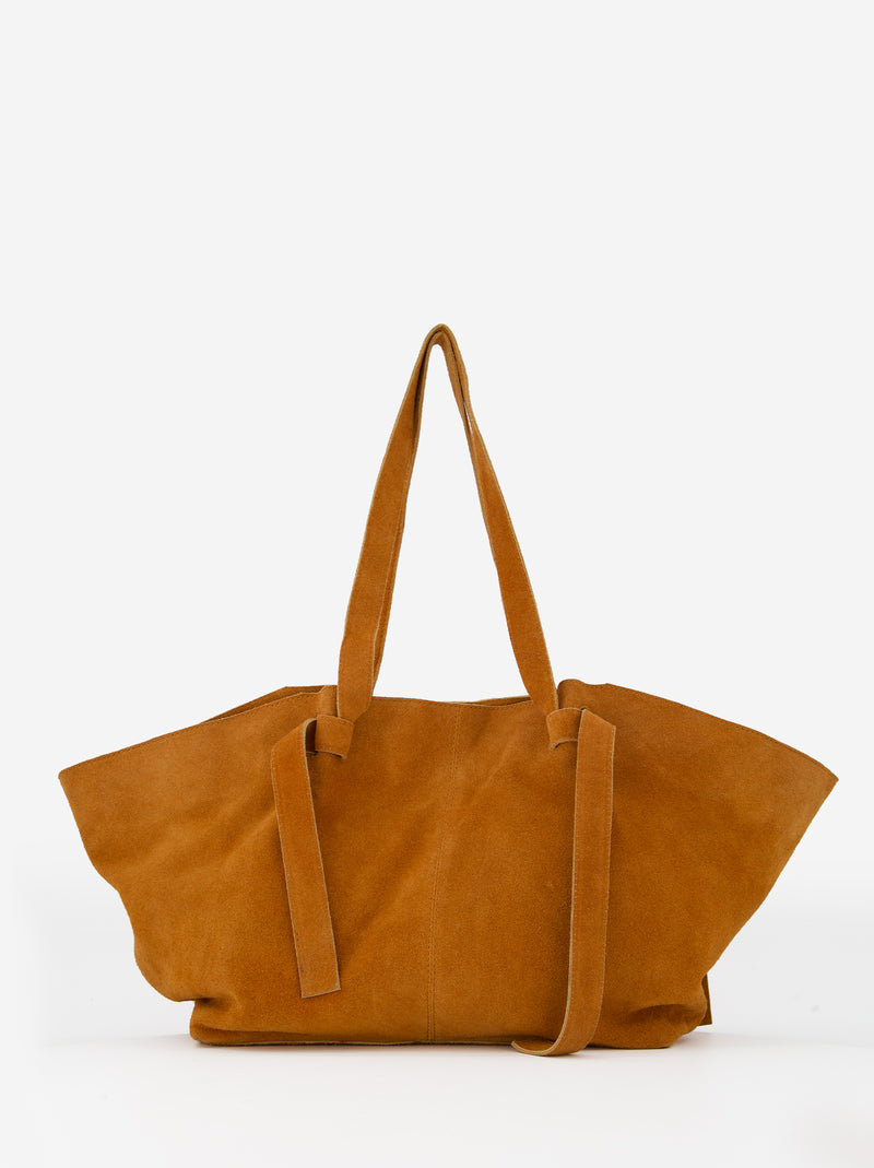Bolso shopper naranja piel - Tavie