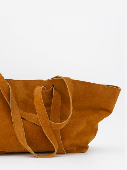 Bolso shopper naranja piel - Tavie