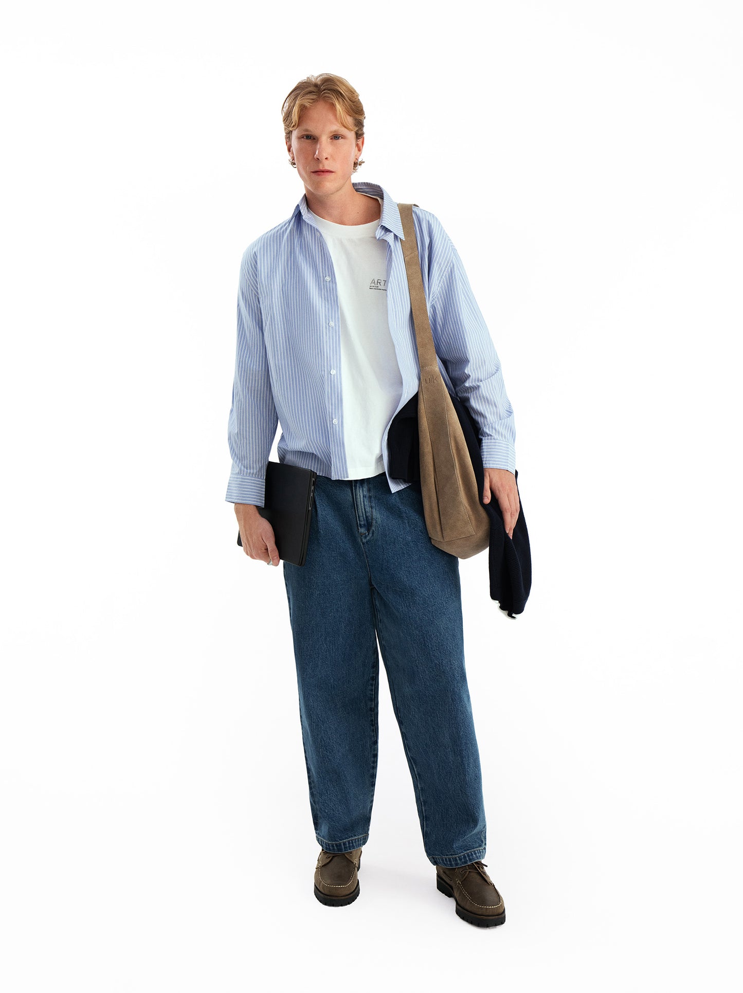 Jeans baggy con pinzas frontales - Sidney