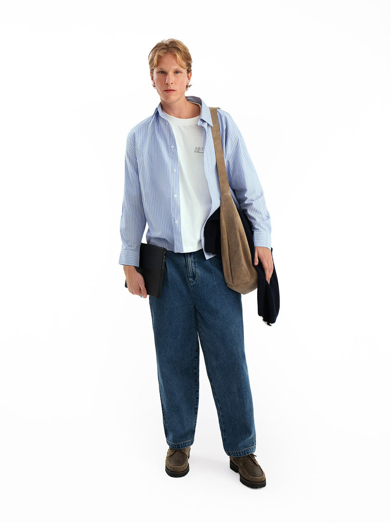 Jeans baggy con pinzas frontales - Sidney