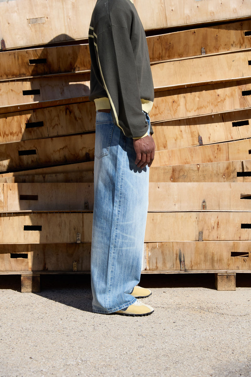Jeans baggy efecto desgastado Bagy