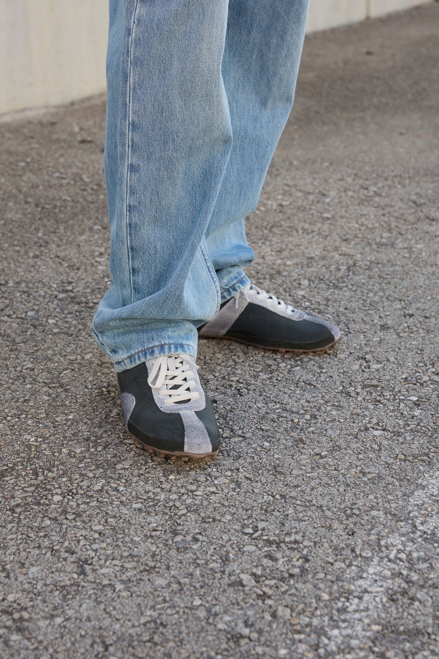 Suede and nylon sneakers - Nova