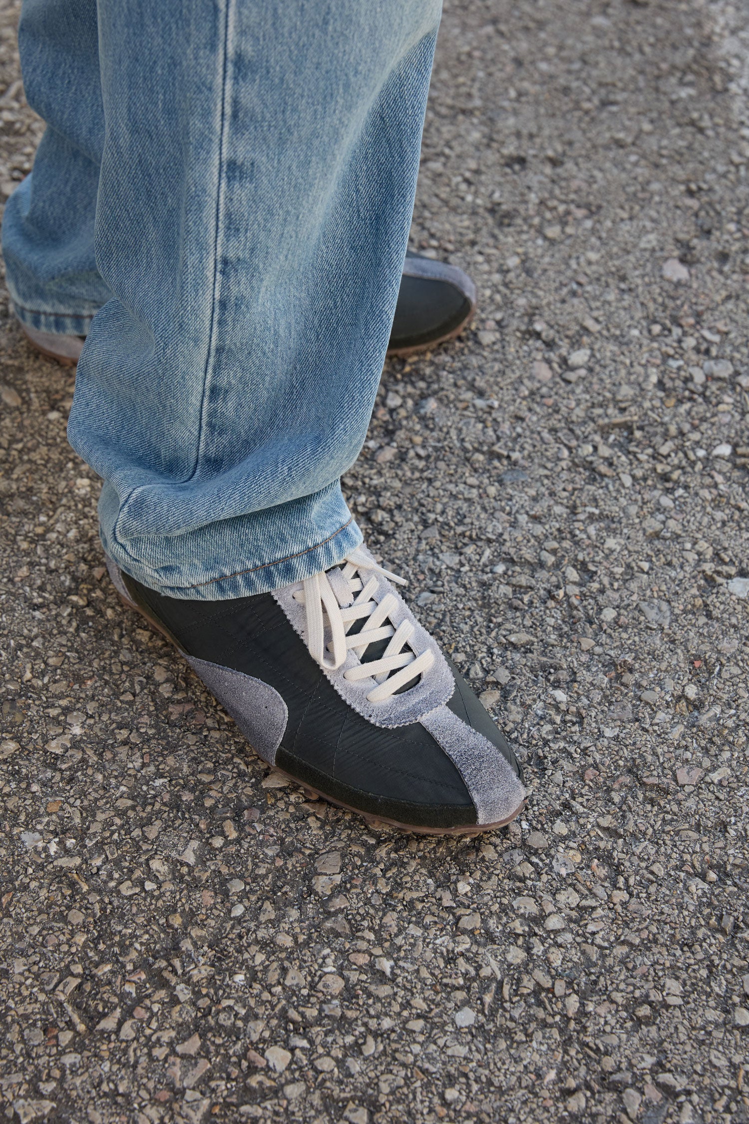 Suede and nylon sneakers - Nova