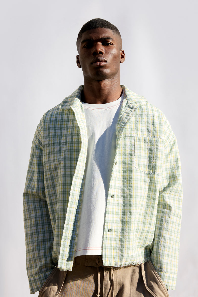 Camisa a cuadros relaxed fit - Blue