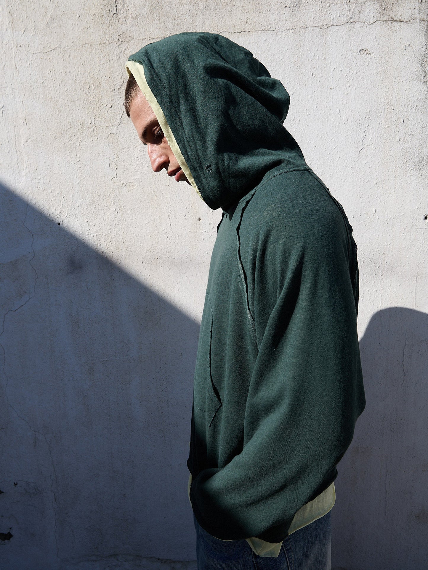 Sudadera doble con capucha contraste - Twotwo