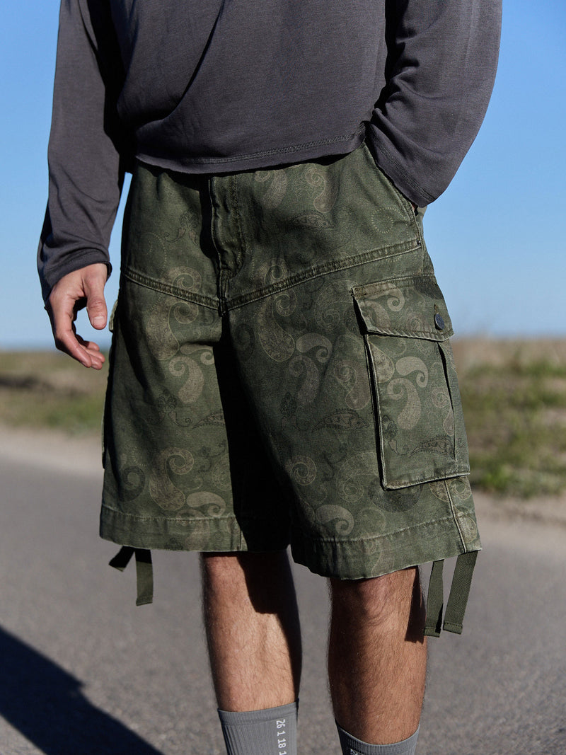 Bermudas cargo cachemira ajustables - Cashmere