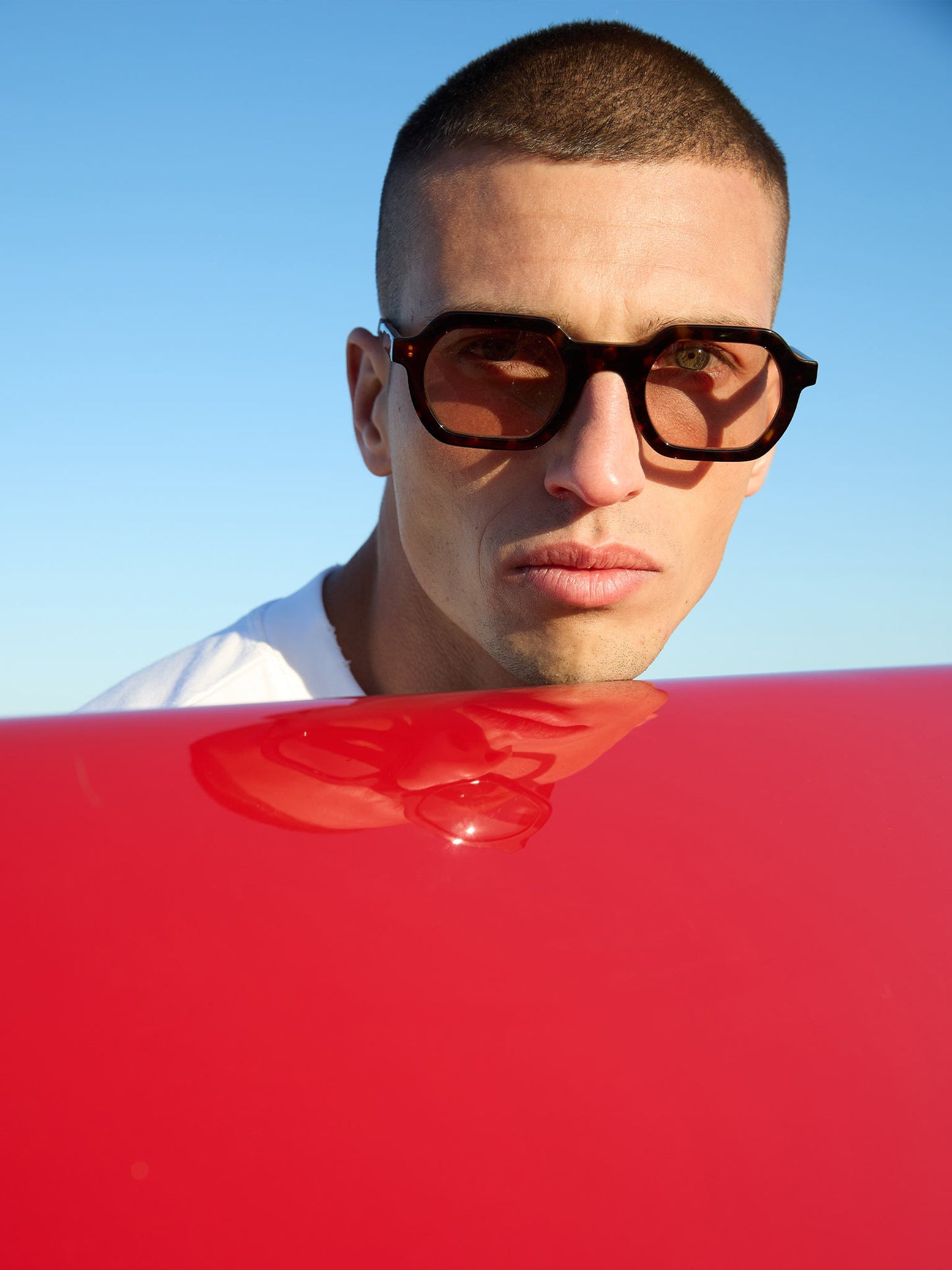 Gafas de sol carey rectangulares lente clara - Soho