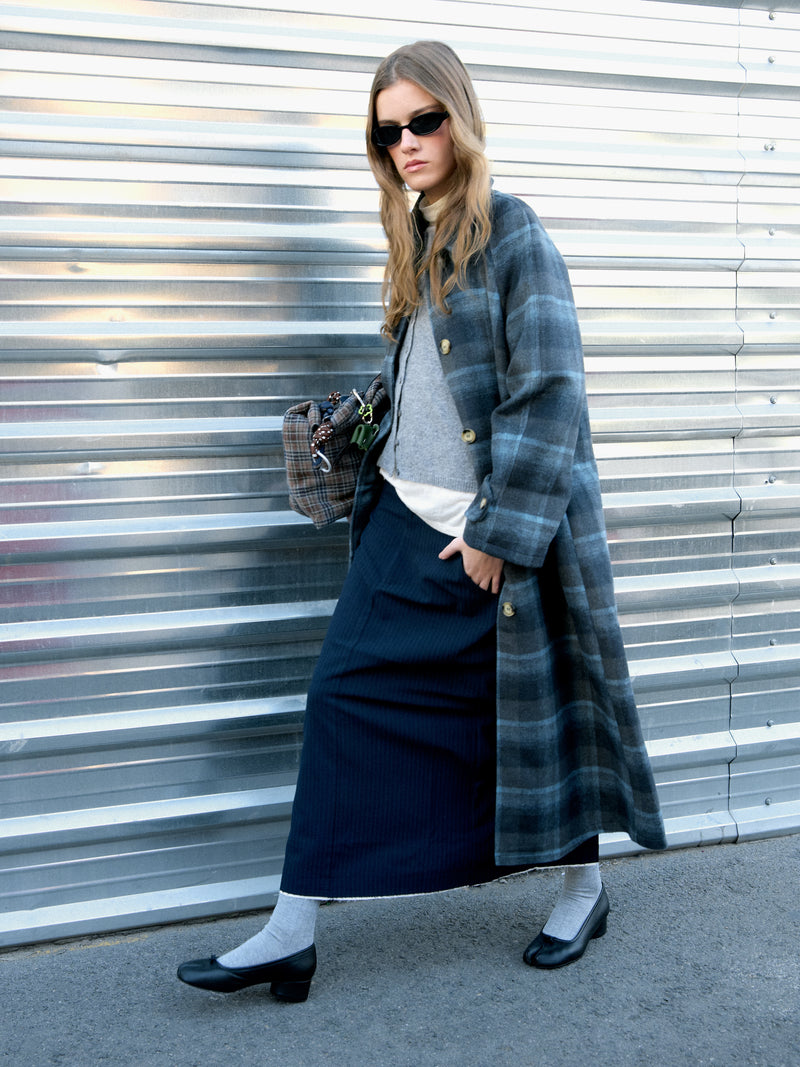 Long tartan coat - Orsa