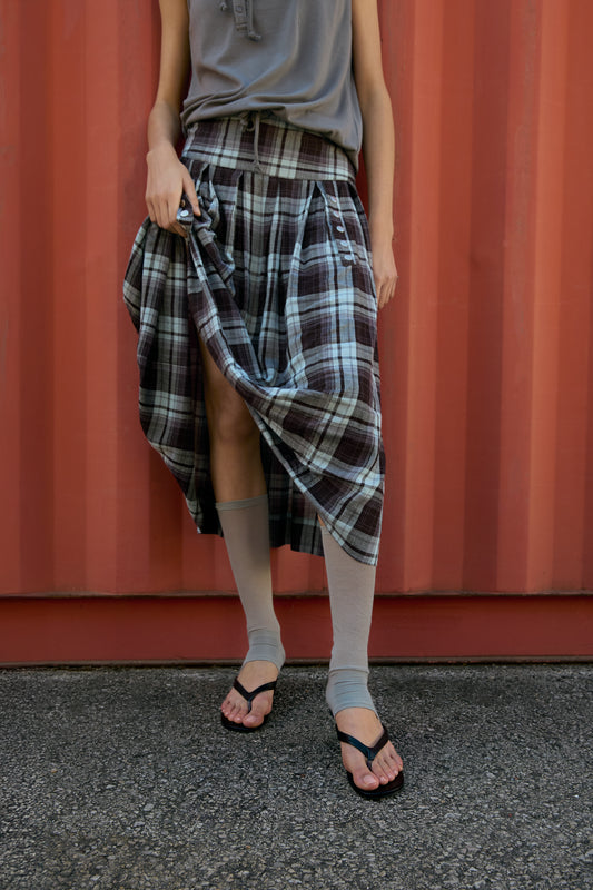 Pleated tartan skirt - Astra