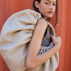 Bolso gris fruncido efecto piel - Bolor