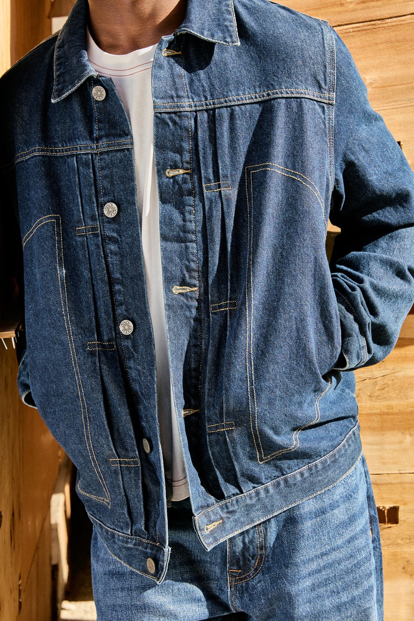 Chaqueta vaquera relaxed fit - Patch