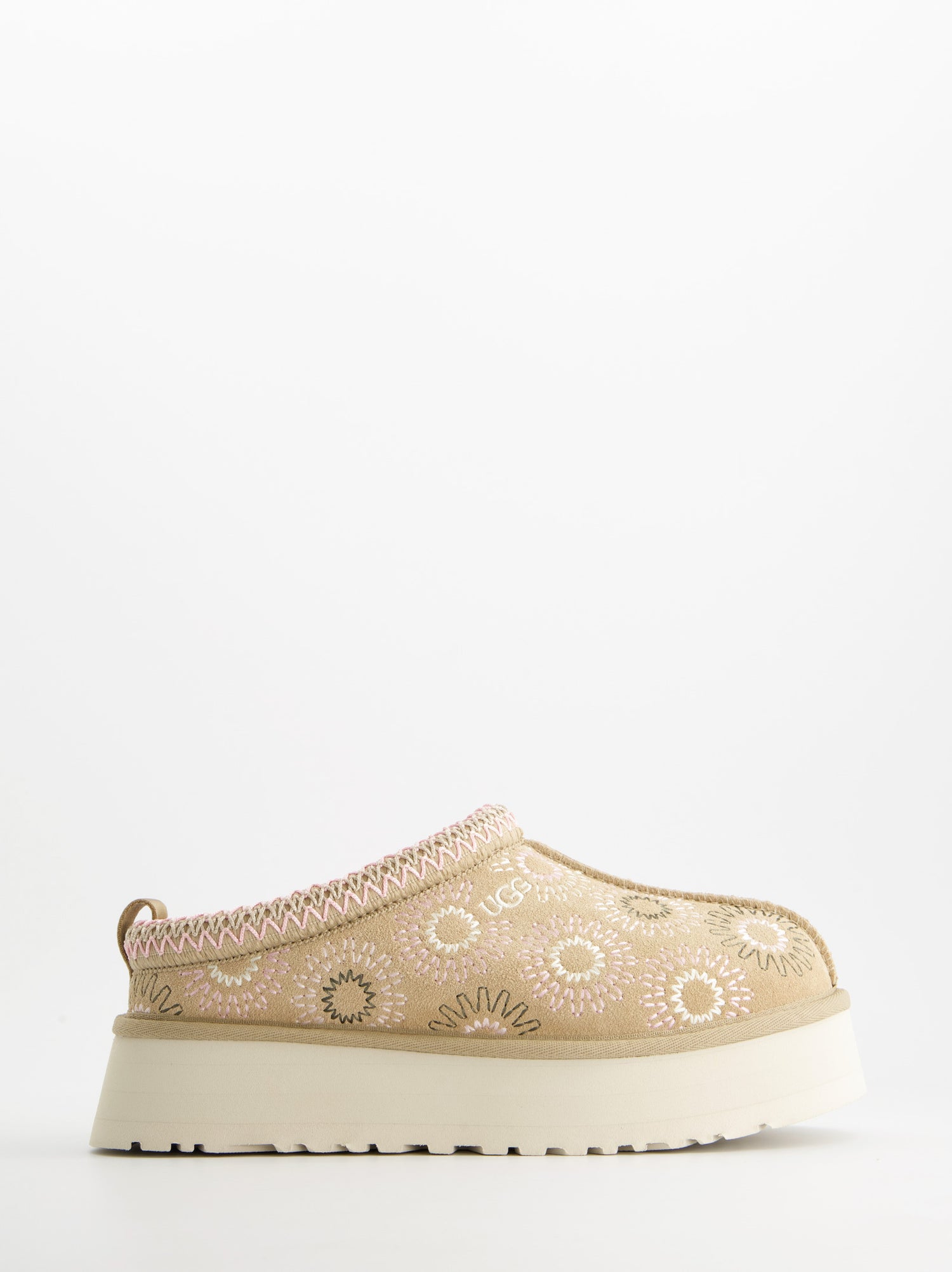 Zuecos de ante bordados con forro interior - UGG Tazz Sun Stitch
