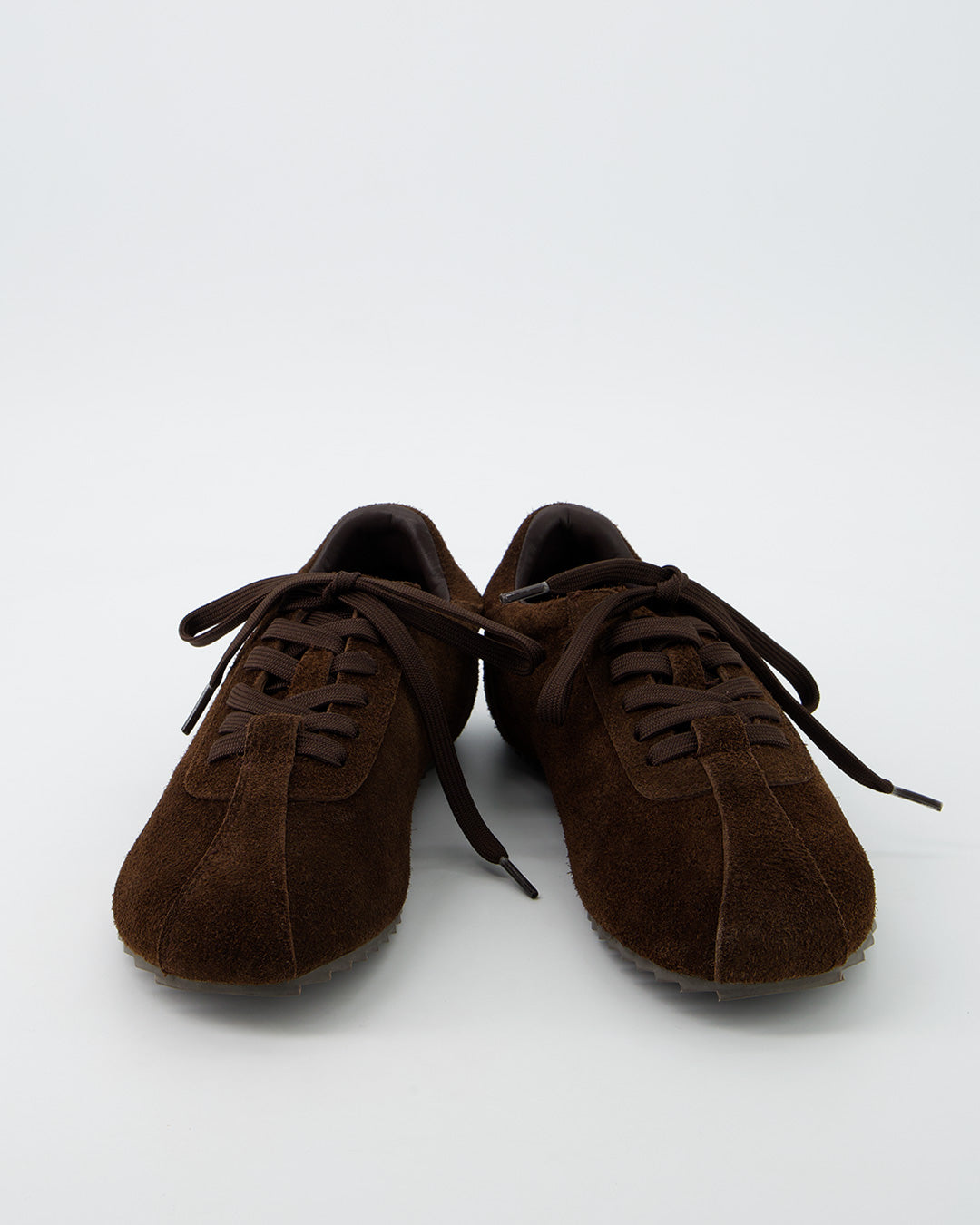 Minimalist brown suede sneaker - Tent