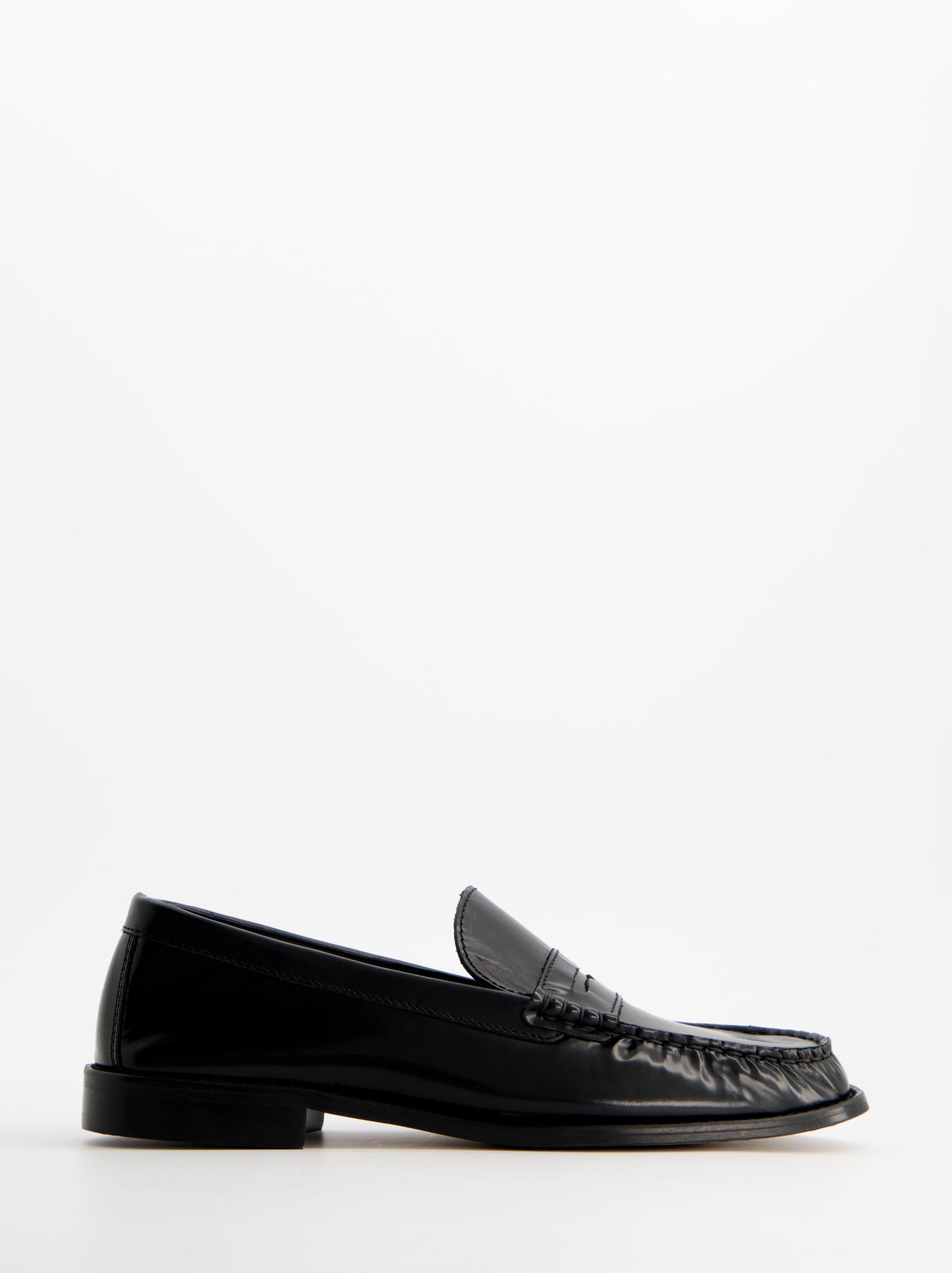 Black leather loafers - ULK Bubby