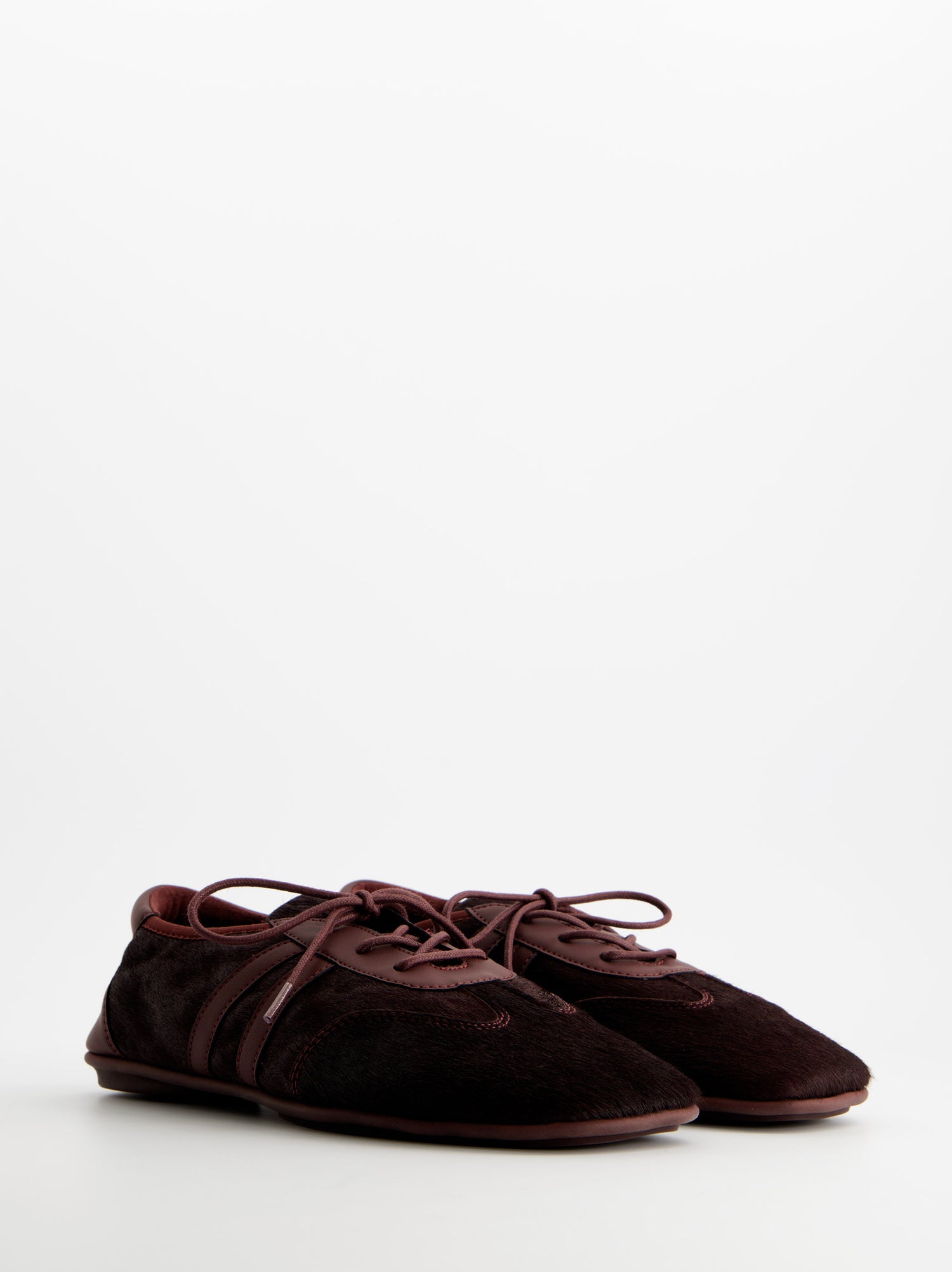Zapatillas de pelo burdeos - ULK Lia